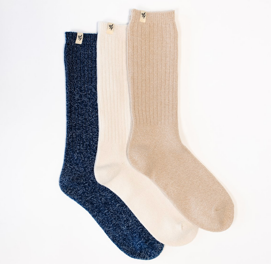 Plush lounge socks