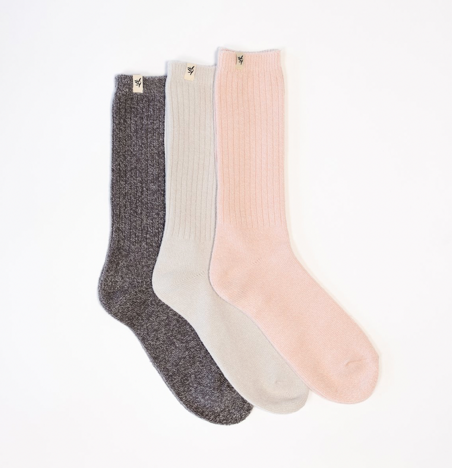 Plush lounge socks